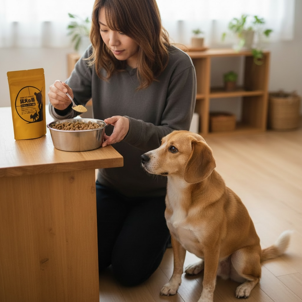 いつもの食事にふりかけるだけ